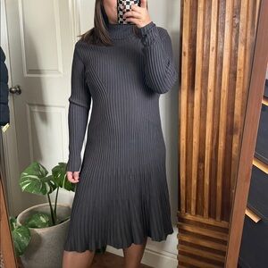 Peruvian Connection 100% Pima Cotton Turtleneck Sweater dress. M